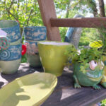 brännpunkt-Keramik im Garten